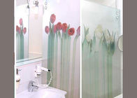 Popular Decorative Tempered Glass , Flat Shaped Shower Bath Enclosures Glass