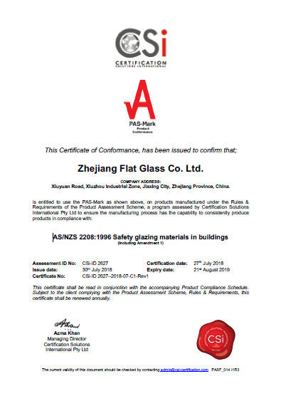 Zhejiang flat Glass CO.,LTD