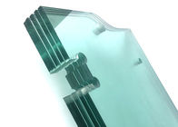 Safety Clear Tempered Glass , High Strength 8mm Float Glass For Guardrail