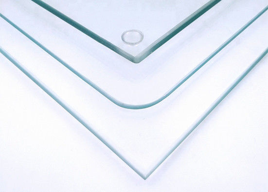 Safety Clear Tempered Glass , 2mm Toughened Glass With Mat C / Mat V Edge